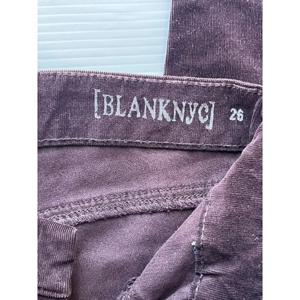 BLANKNYC Denim Womens Fine Wale Cord Spray on Skinny Jeans Size 26 $88 - Picture 5 of 9